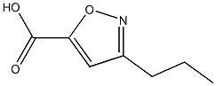 3-propylisoxazole-5-carboxylic acid Struktur