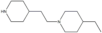 4-ethyl-1-(2-piperidin-4-ylethyl)piperidine Struktur