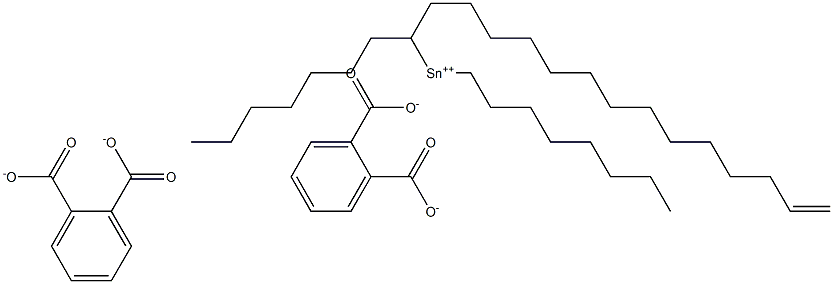 Bis[phthalic acid 1-(13-tetradecenyl)]dioctyltin(IV) salt Struktur