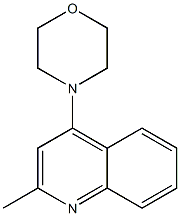 2-Methyl-4-morpholinoquinoline Struktur