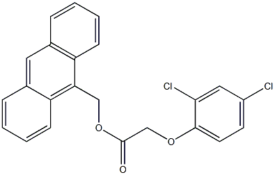 2-(2,4-Dichlorophenoxy)acetic acid 9-anthrylmethyl ester Struktur