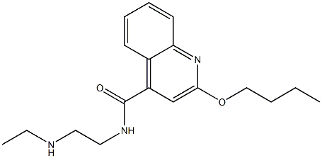 2-Butoxy-N-[2-(ethylamino)ethyl]-4-quinolinecarboxamide Struktur