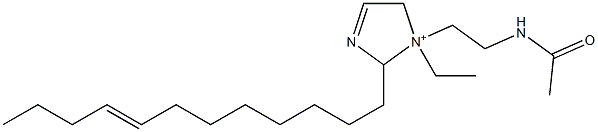 1-[2-(Acetylamino)ethyl]-2-(8-dodecenyl)-1-ethyl-3-imidazoline-1-ium Struktur