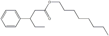 3-Phenylpentanoic acid octyl ester Struktur