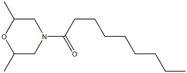 2,6-Dimethyl-4-nonanoylmorpholine Struktur