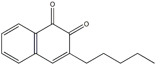 3-Pentyl-1,2-naphthoquinone Struktur