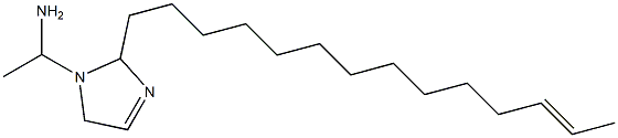 1-(1-Aminoethyl)-2-(12-tetradecenyl)-3-imidazoline Struktur