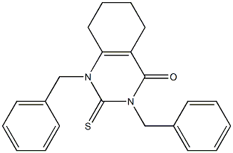 1,3-Dibenzyl-5,6-tetramethylene-2-thiouracil Struktur