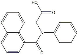 [N-(1-Naphthoyl)-N-phenylamino]acetic acid Struktur