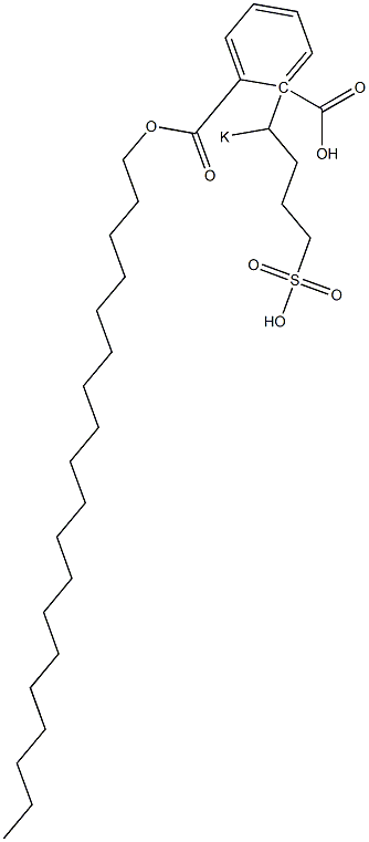 Phthalic acid 1-nonadecyl 2-(1-potassiosulfobutyl) ester Struktur