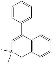 1,2-Dihydro-2,2-dimethyl-4-phenyl-2-silanaphthalene Struktur