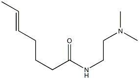 N-[2-(Dimethylamino)ethyl]-5-heptenamide Struktur