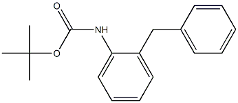 N-(tert-Butyloxycarbonyl)-2-benzylaniline Struktur