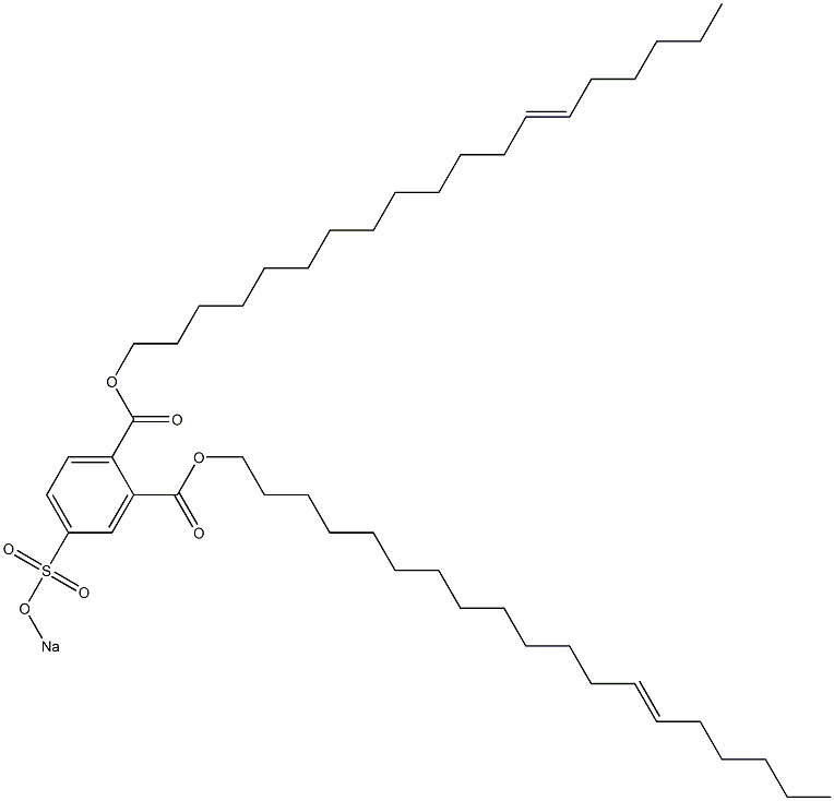 4-(Sodiosulfo)phthalic acid di(13-nonadecenyl) ester Struktur