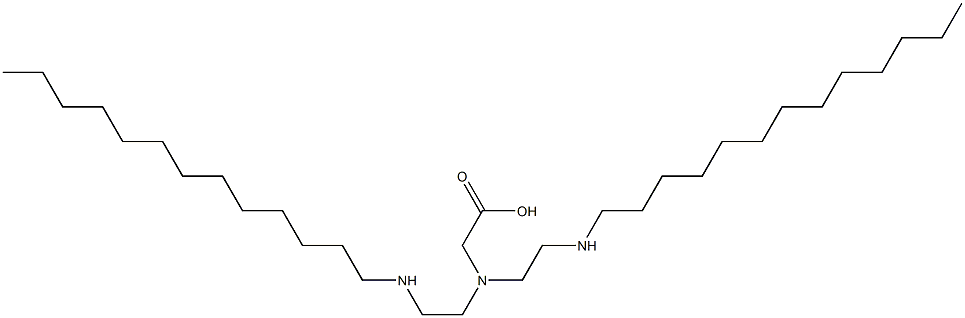 N,N-Bis[2-(tridecylamino)ethyl]glycine Struktur