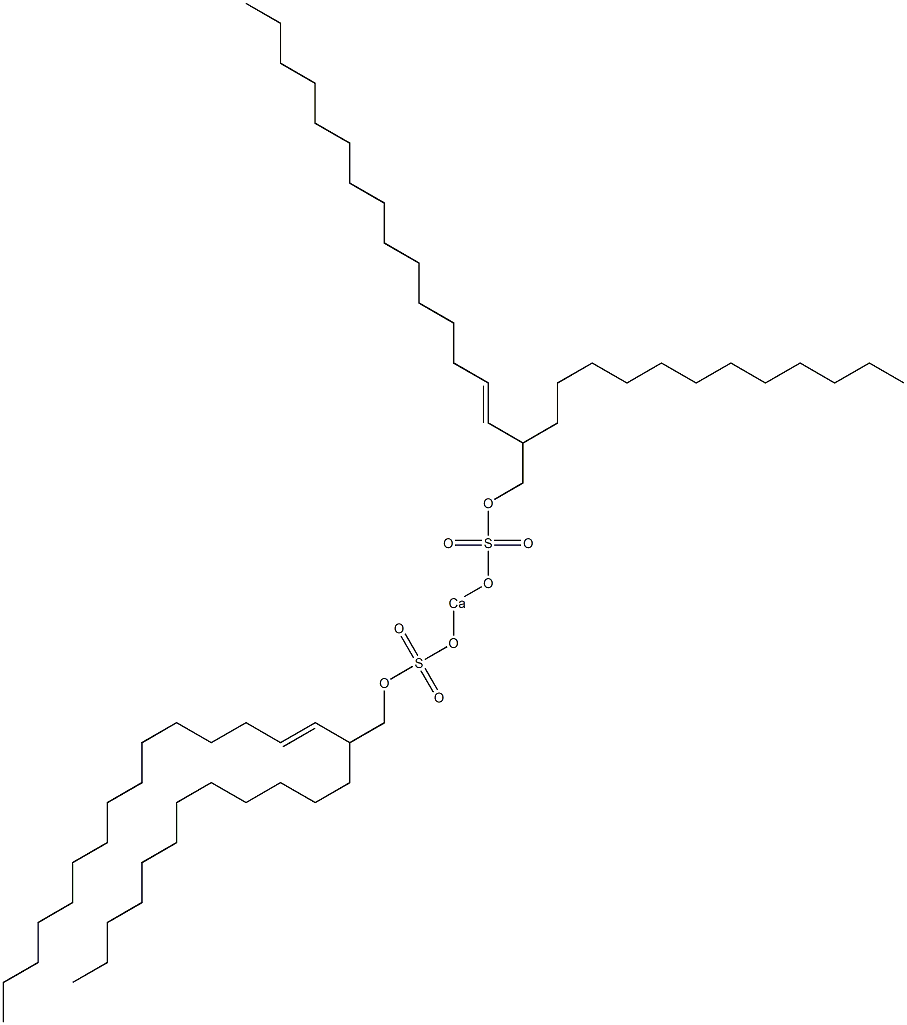 Bis(2-dodecyl-3-heptadecenyloxysulfonyloxy)calcium Struktur