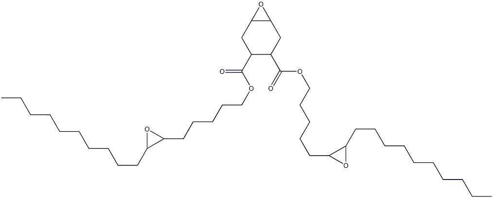 7-Oxabicyclo[4.1.0]heptane-3,4-dicarboxylic acid bis(6,7-epoxyheptadecan-1-yl) ester Struktur