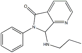 6,7-Dihydro-6-phenyl-7-(propylamino)-5H-pyrrolo[3,4-b]pyridin-5-one Struktur