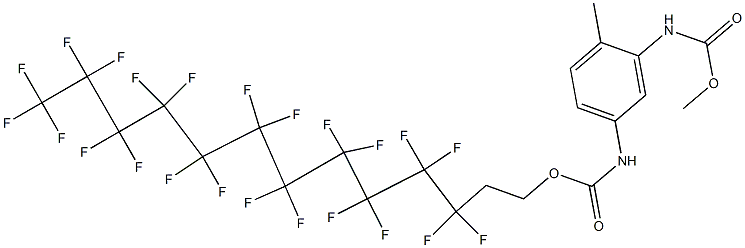 [5-[[[(3,3,4,4,5,5,6,6,7,7,8,8,9,9,10,10,11,11,12,12,13,13,13-Tricosafluorotridecyl)oxy]carbonyl]amino]-2-methylphenyl]carbamic acid methyl ester Struktur