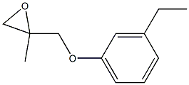 3-Ethylphenyl 2-methylglycidyl ether Struktur