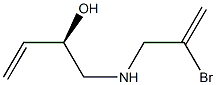 [R,(+)]-1-[(2-Bromoallyl)amino]-3-butene-2-ol Struktur