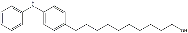 4-(10-Hydroxydecyl)phenylphenylamine Struktur