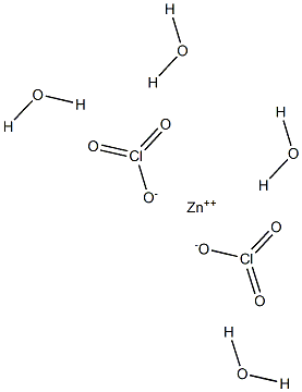 Zinc chlorate tetrahydrate Struktur