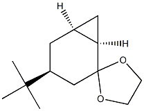 (1R,4S,6S)-4-tert-Butylbicyclo[4.1.0]heptan-2-one ethylene acetal Struktur