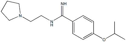 4-(Isopropyloxy)-N1-[2-(1-pyrrolidinyl)ethyl]benzamidine Struktur