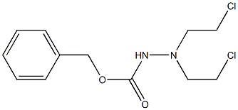 3,3-Bis(2-chloroethyl)carbazic acid benzyl ester Struktur