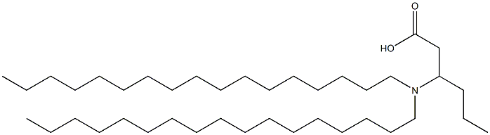 3-(Diheptadecylamino)hexanoic acid Struktur