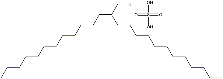 Sulfuric acid 2-dodecyltetradecyl=potassium salt Struktur