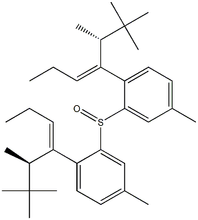 [(E)-1-[(R)-1-Methylneopentyl]-1-butenyl]p-tolyl sulfoxide Struktur