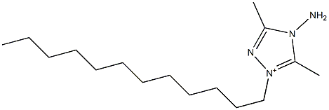 4-Amino-1-dodecyl-3,5-dimethyl-4H-1,2,4-triazol-1-ium Struktur