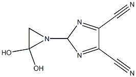 2-(2,2-Dihydroxy-1-aziridinyl)-2H-imidazole-4,5-dicarbonitrile Struktur