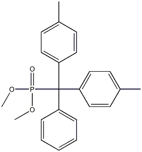 4,4'-Dimethyltritylphosphonic acid dimethyl ester Struktur