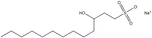 3-Hydroxytridecane-1-sulfonic acid sodium salt Struktur