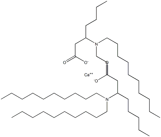 Bis[3-(didecylamino)heptanoic acid]calcium salt Struktur