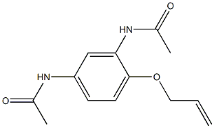 3'-(Acetylamino)-4'-(allyloxy)acetanilide Struktur