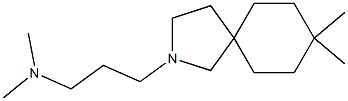 8,8-Dimethyl-2-(3-dimethylaminopropyl)-2-azaspiro[4.5]decane Struktur