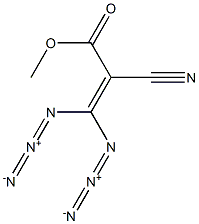 3,3-Diazido-2-cyanoacrylic acid methyl ester Struktur