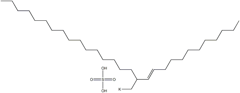 Sulfuric acid 2-(1-dodecenyl)octadecyl=potassium ester salt Struktur