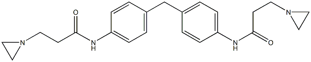 N,N'-(Methylenebis-p-phenylene)bis(1-aziridinepropionamide) Struktur