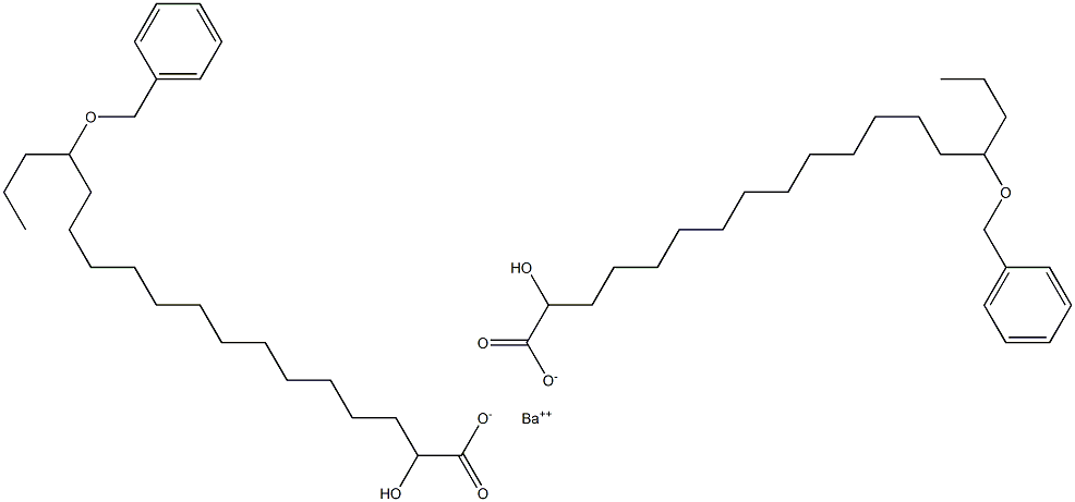 Bis(15-benzyloxy-2-hydroxystearic acid)barium salt Struktur