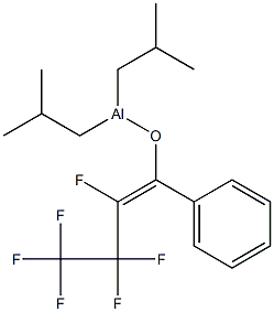 Diisobutyl[(Z)-1-phenyl-2,3,3,4,4,4-hexafluoro-1-butenyloxy]aluminum Struktur