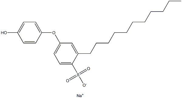 4'-Hydroxy-3-undecyl[oxybisbenzene]-4-sulfonic acid sodium salt Struktur