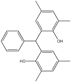 2,2'-Benzylidenebis(4,6-dimethylphenol) Struktur