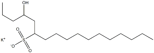 4-Hydroxyheptadecane-6-sulfonic acid potassium salt Struktur