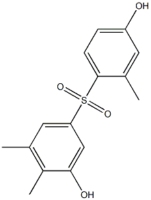 3,4'-Dihydroxy-2',4,5-trimethyl[sulfonylbisbenzene] Struktur