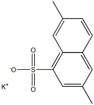 3,7-Dimethyl-1-naphthalenesulfonic acid potassium salt Struktur